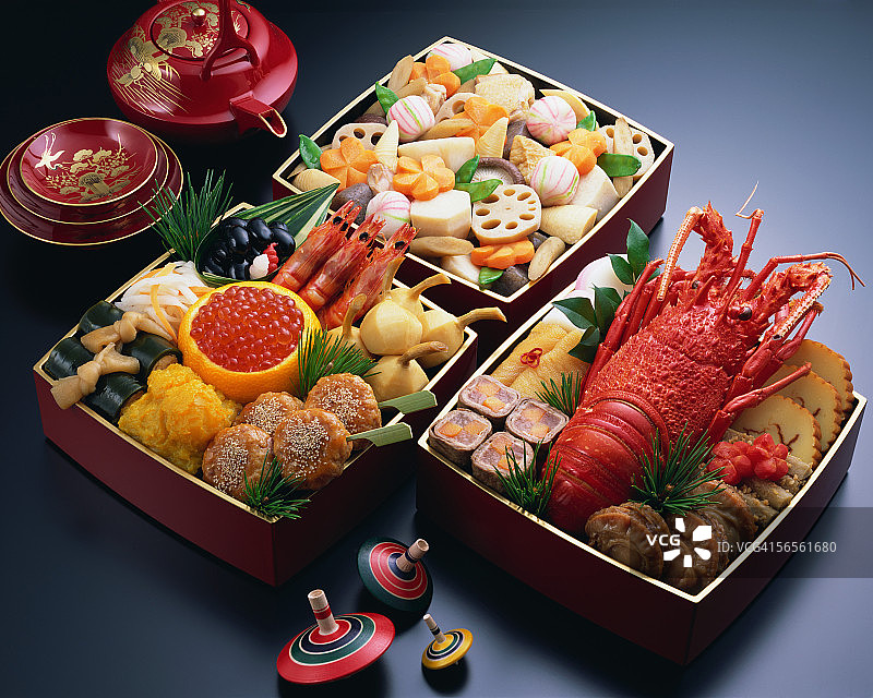 日式新年菜肴图片素材
