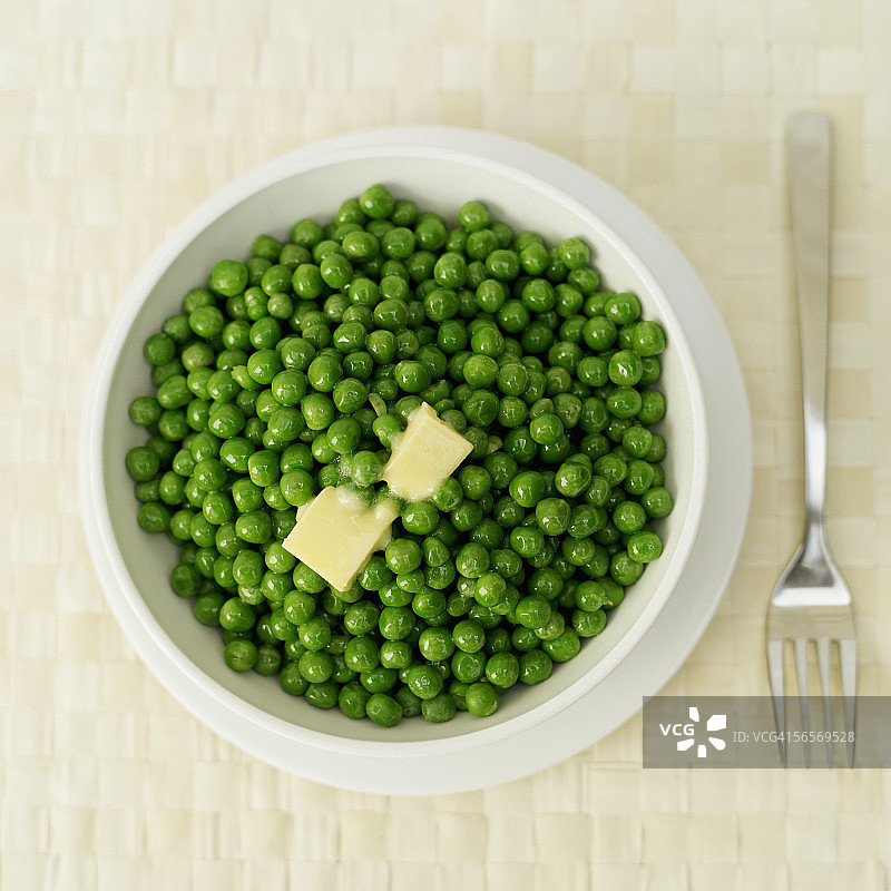 黄油豌豆特写图片素材