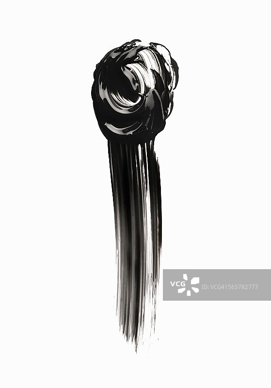 有光泽的睫毛膏漩涡和污迹图片素材