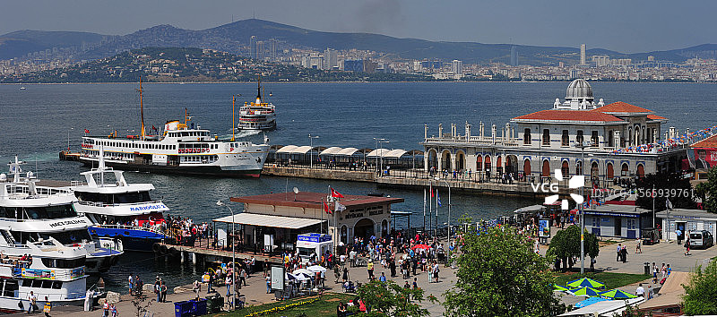 伊斯坦布尔岛屿码头图片素材