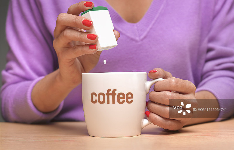 咖啡中的人造甜味剂图片素材