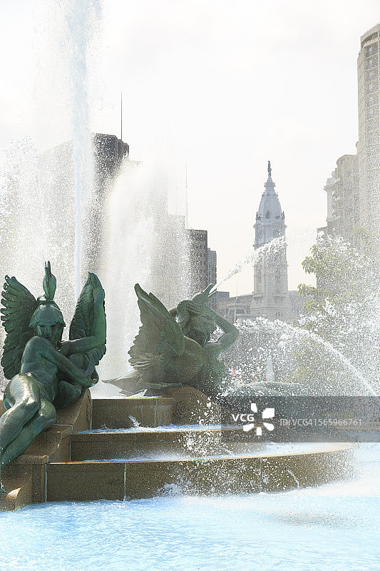 洛根圆环喷泉图片素材