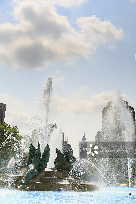 洛根圆环喷泉图片素材