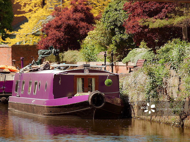 曼彻斯特罗奇代尔运河驳船图片素材