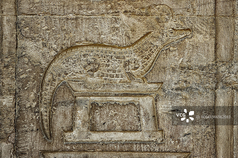 鳄鱼形态的索贝克图片素材