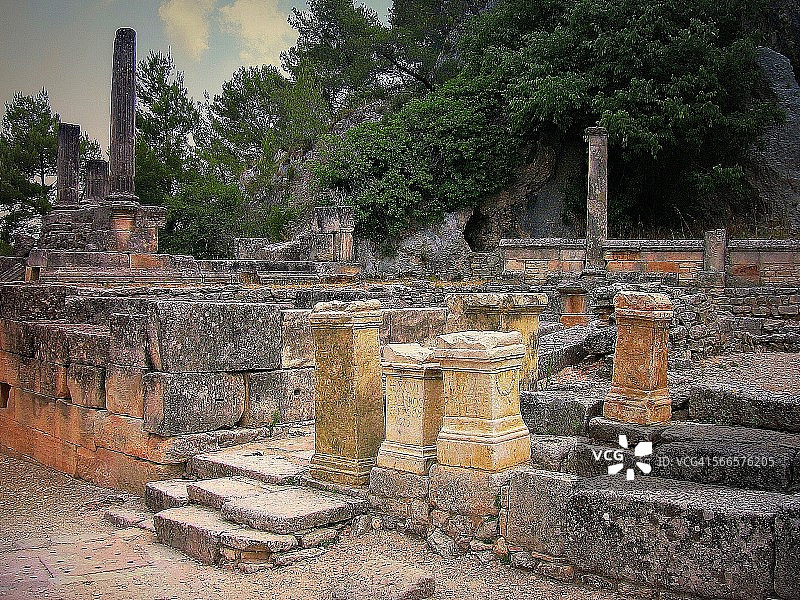 法国普罗旺斯：古罗马神庙遗址图片素材