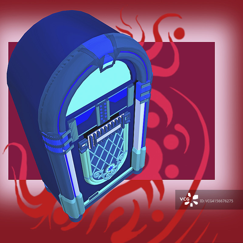 点唱机特写图片素材