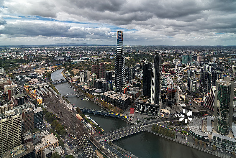 墨尔本天际线图片素材
