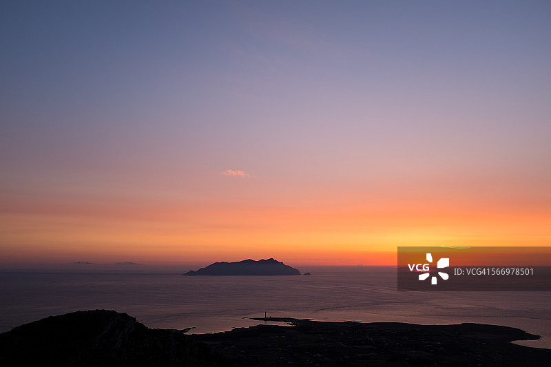 地中海日落图片素材