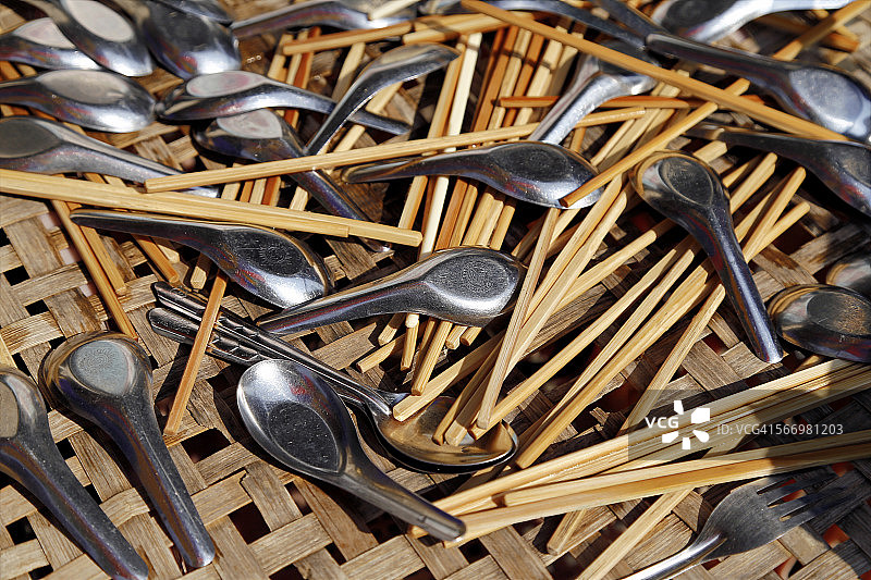 筷子和勺子图片素材