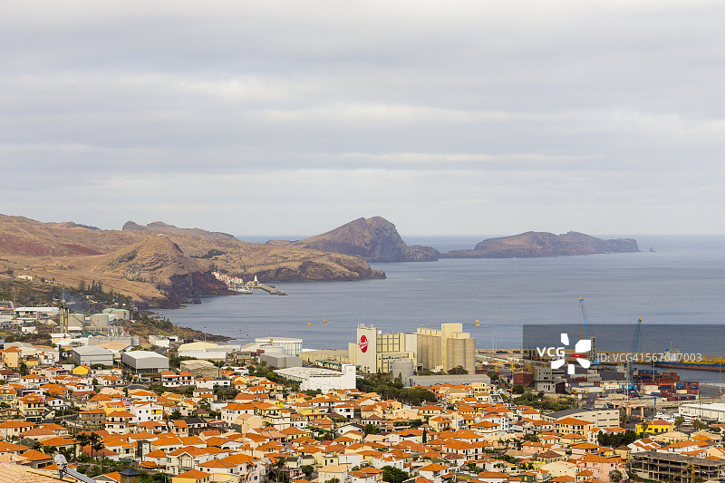 卡尼萨尔港口小镇和半岛图片素材