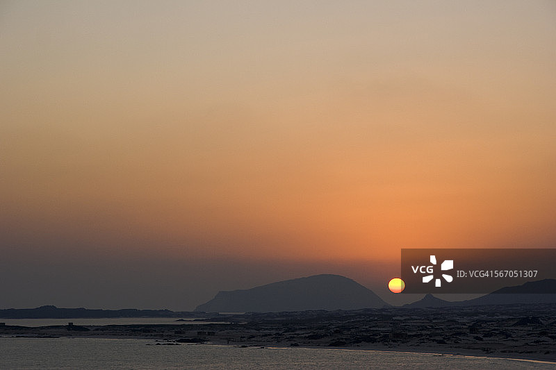 比尔阿里海湾日落图片素材