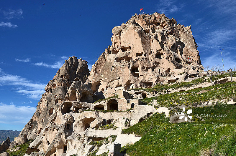 乌奇萨要塞（城堡）岩层图片素材