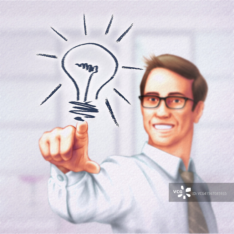 商人为未来目标设定策略图片素材