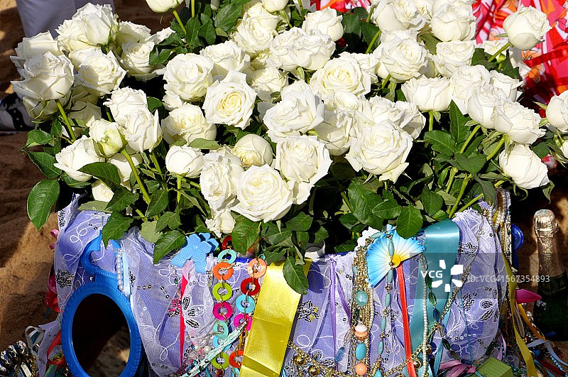 献给耶曼雅的花篮图片素材