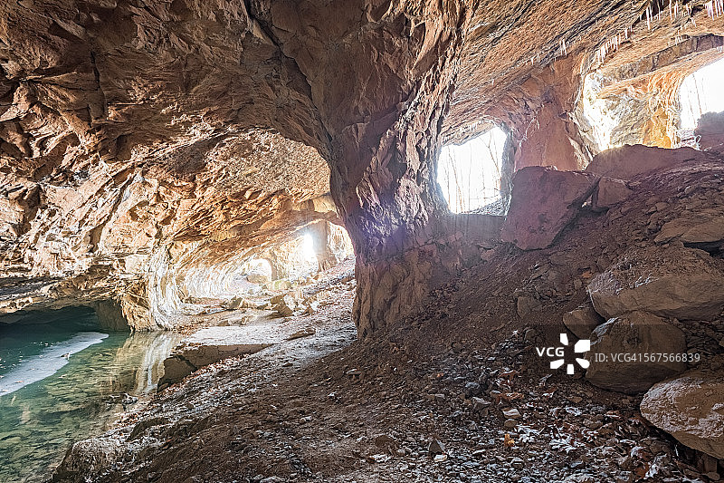 石灰岩矿图片素材