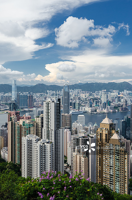 香港城市景观（山顶视角）图片素材