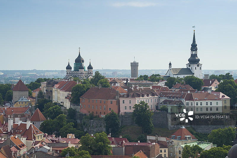 塔林老城风貌图片素材