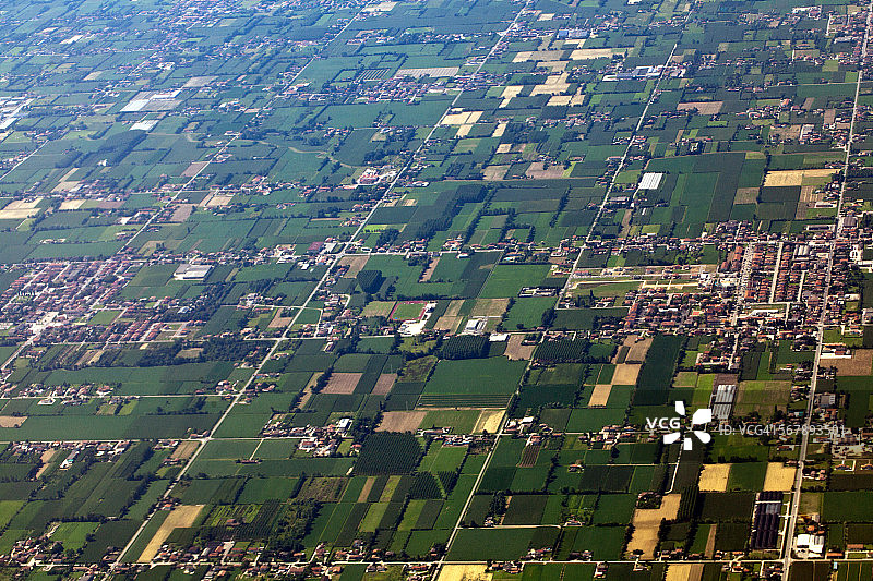 意大利威尼托乡村鸟瞰图图片素材