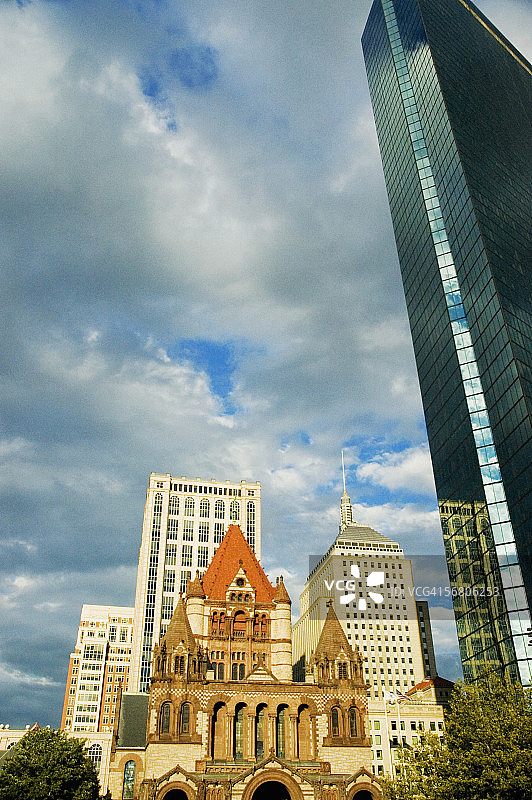 美国马萨诸塞州波士顿城市建筑仰视图片素材