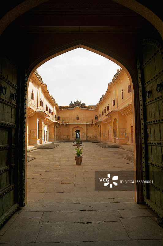 印度斋浦尔纳哈加尔堡内部图片素材