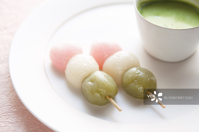 三色饺子图片素材