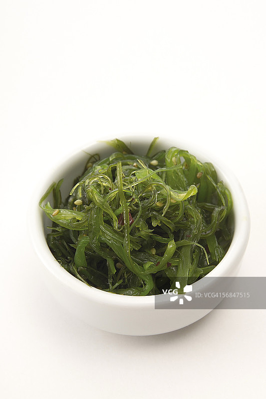 裙带菜海藻，寿司的配菜图片素材