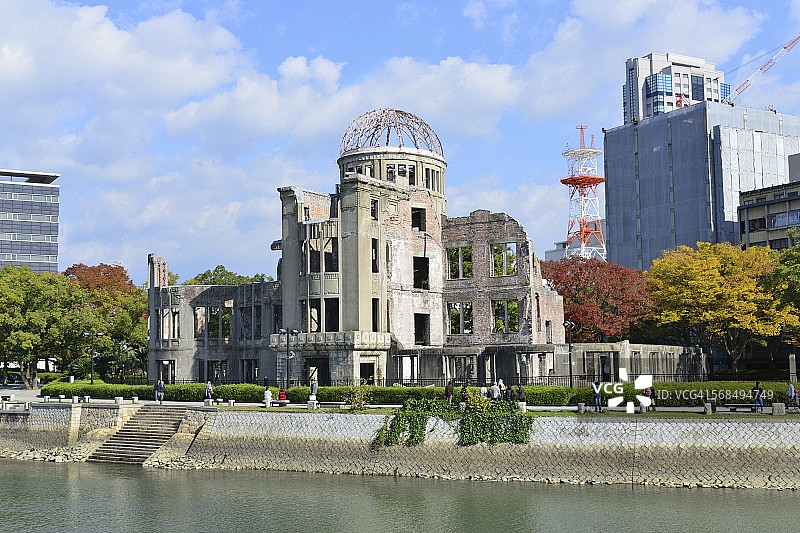 日本广岛原子弹爆炸圆顶屋图片素材