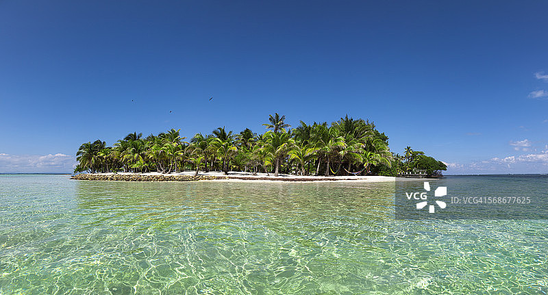 荒岛全景图片素材