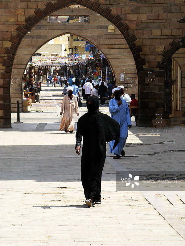 卢克索的市场街景图片素材