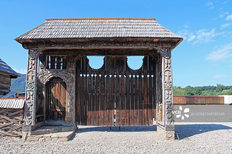 马拉穆列什的木门图片素材