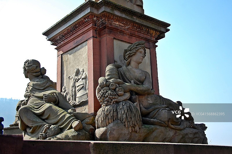 海德堡老桥细节图片素材