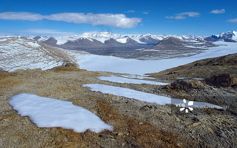 南极洲干旱谷泰勒山谷景观图片素材