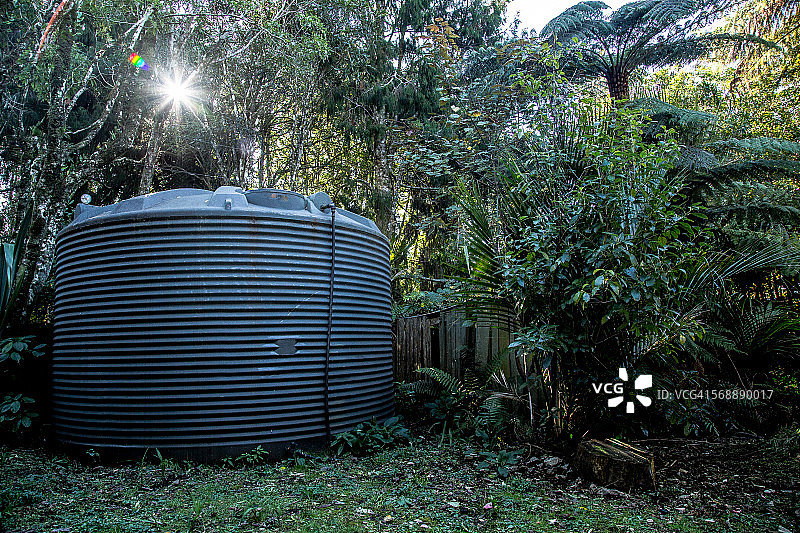 新西兰的家用储水罐图片素材