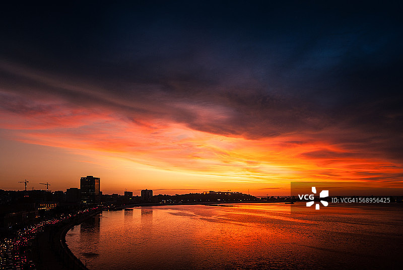 罗安达海滨日落图片素材