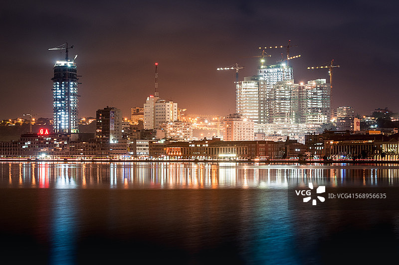 罗安达城市夜景图片素材