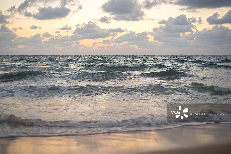 海滩日落图片素材