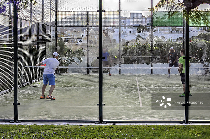 拉拉奎塔板式网球场图片素材