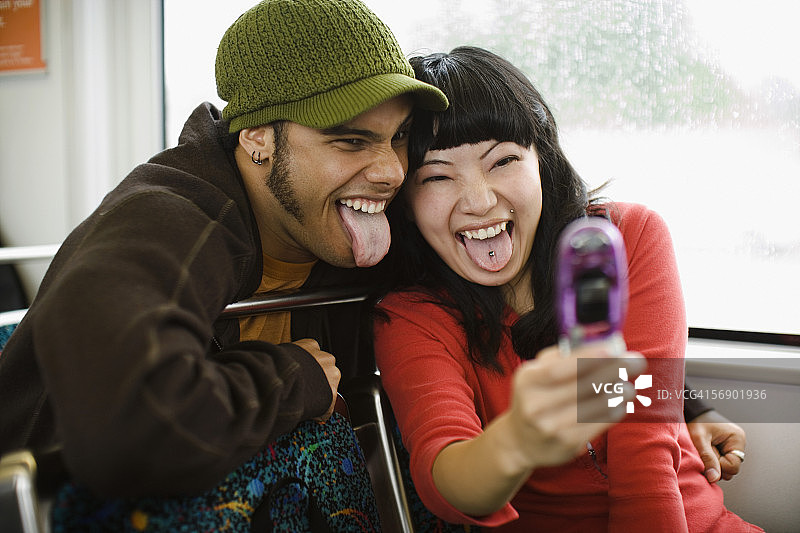 情侣自拍图片素材