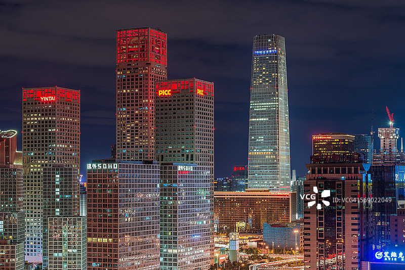 北京国际贸易中心建筑群图片素材