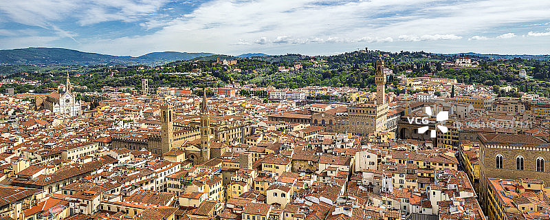 意大利佛罗伦萨航拍全景图片素材