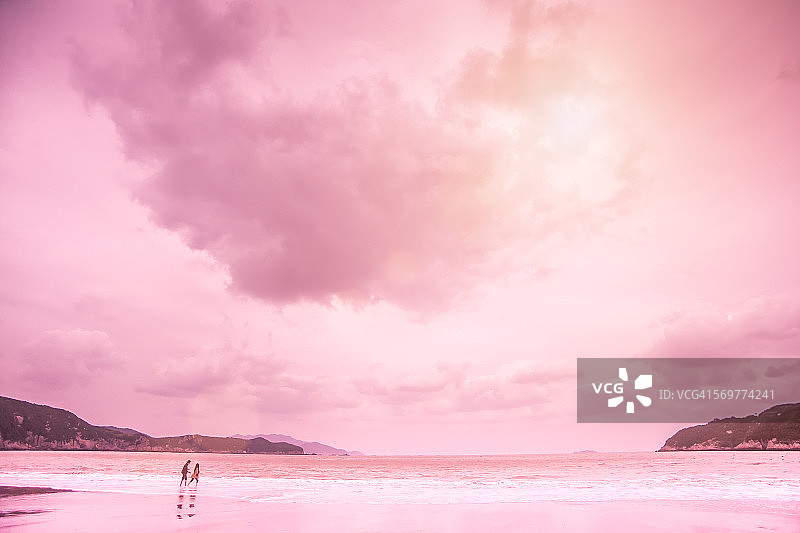 浪漫海滩图片素材