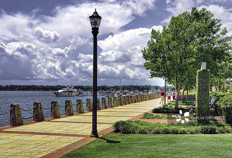 博福特河畔风光图片素材