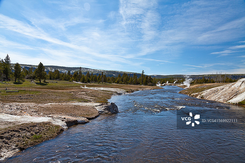 黄石国家公园火眼河图片素材