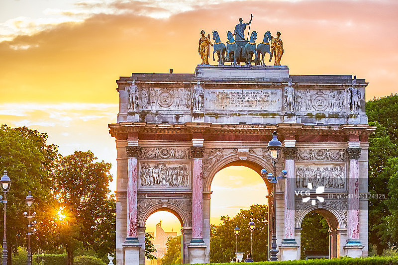 巴黎卡鲁塞尔凯旋门图片素材