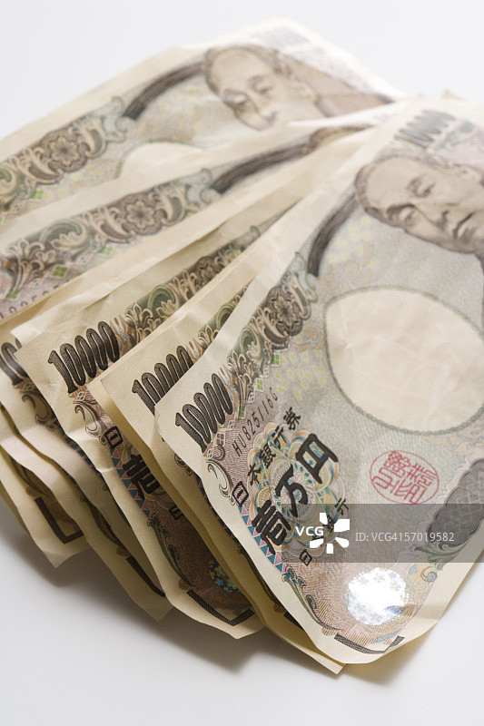 日元纸币图片素材