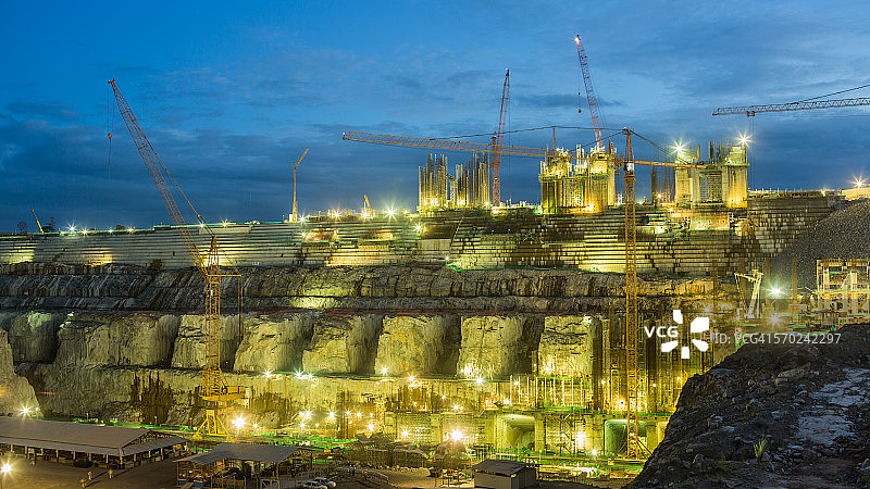 贝卢蒙特水力发电站图片素材