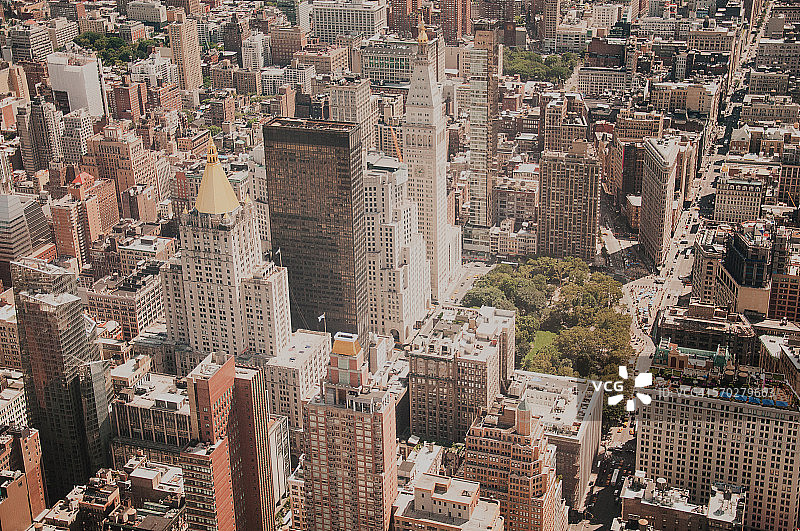 纽约熨斗区俯视图图片素材