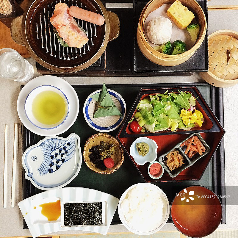 日本传统早餐图片素材