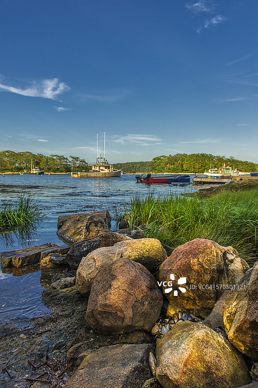 缅因州昆迪斯港景色图片素材